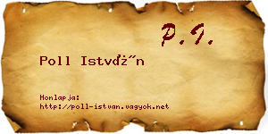 Poll István névjegykártya